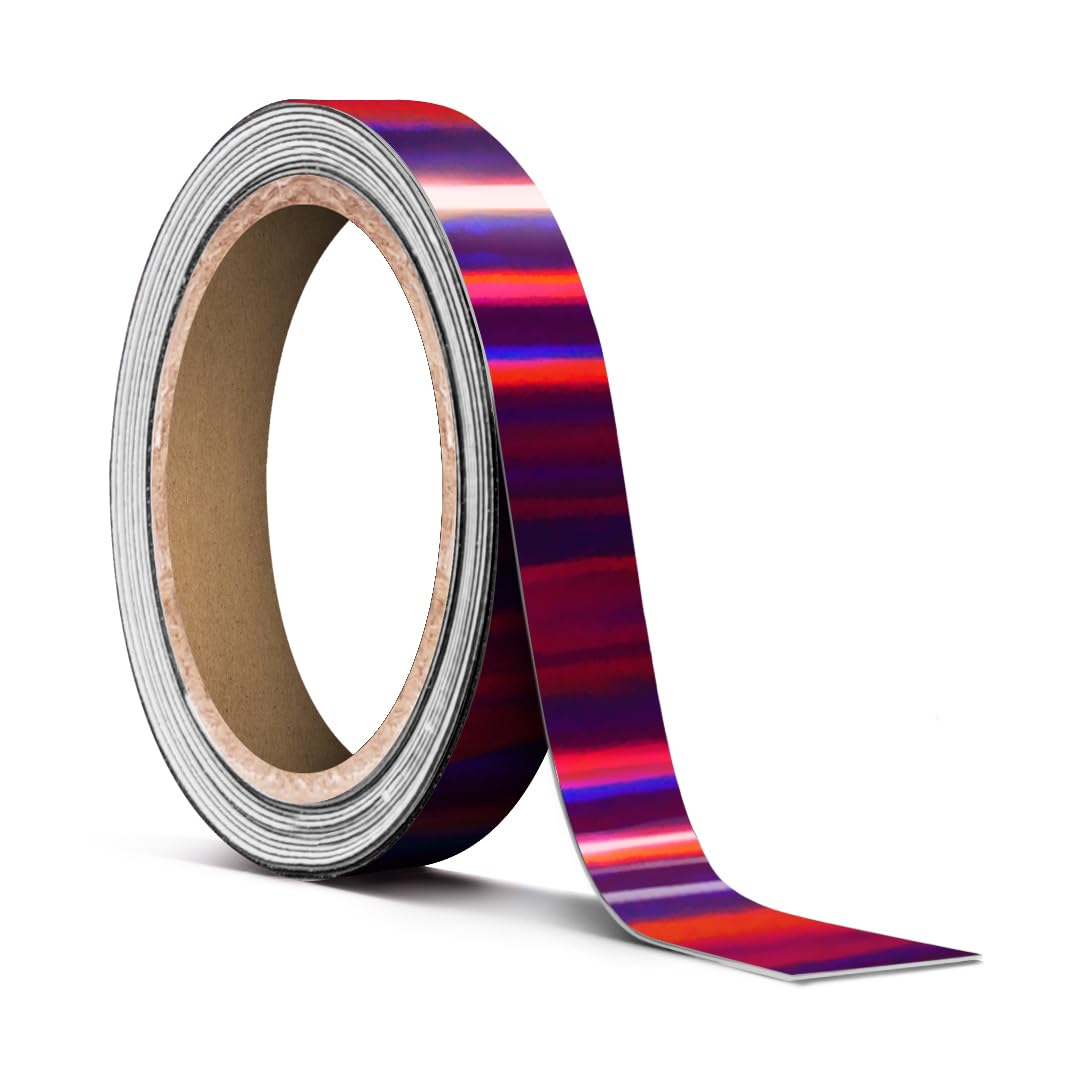 VViViD Holographic Purple Chrome Pinstripe Vinyl Tape Roll ( x 25ft)