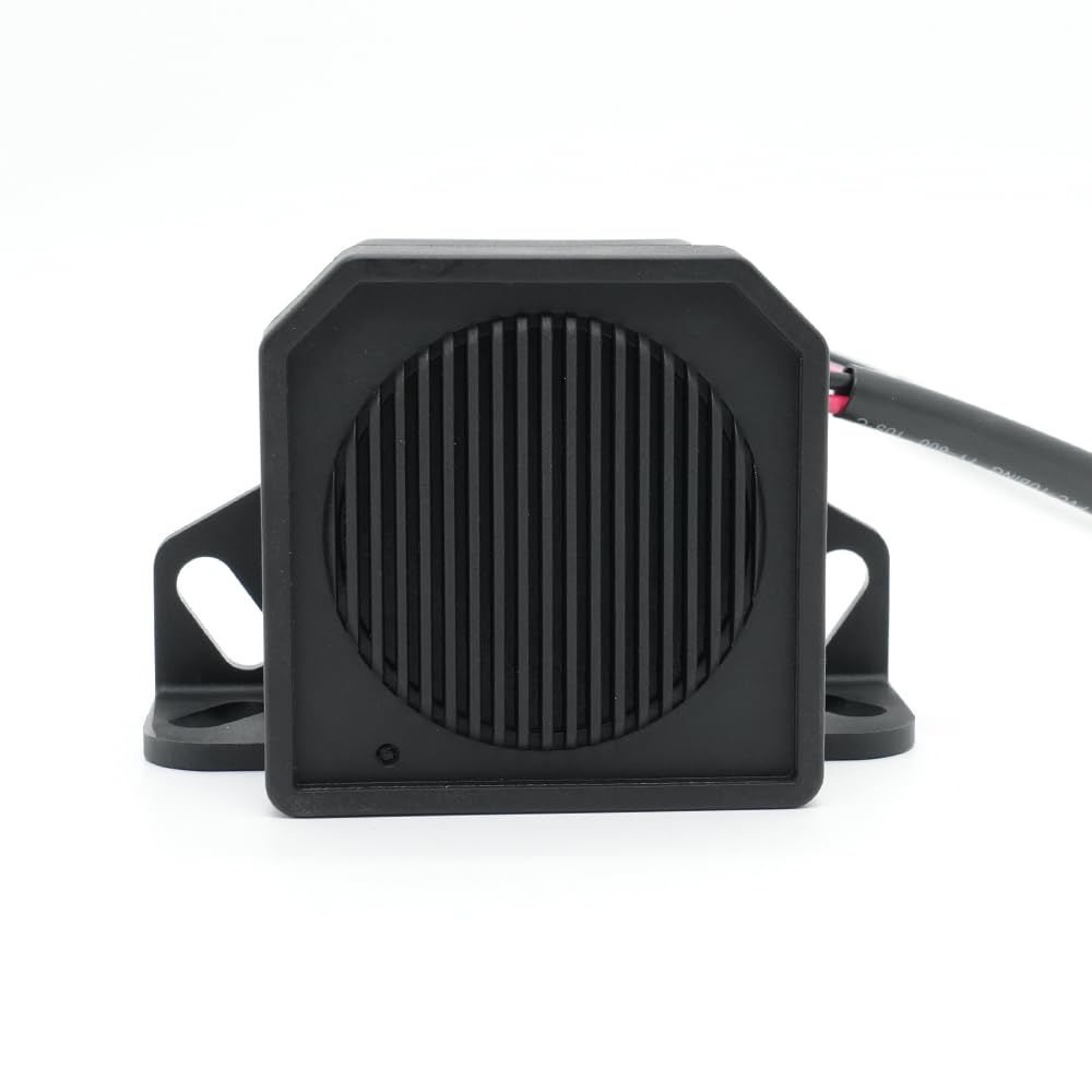 YUESONIC White Noise Reversing Alarm - Adjustable 85/90/95/100dB for Vehicle Safety