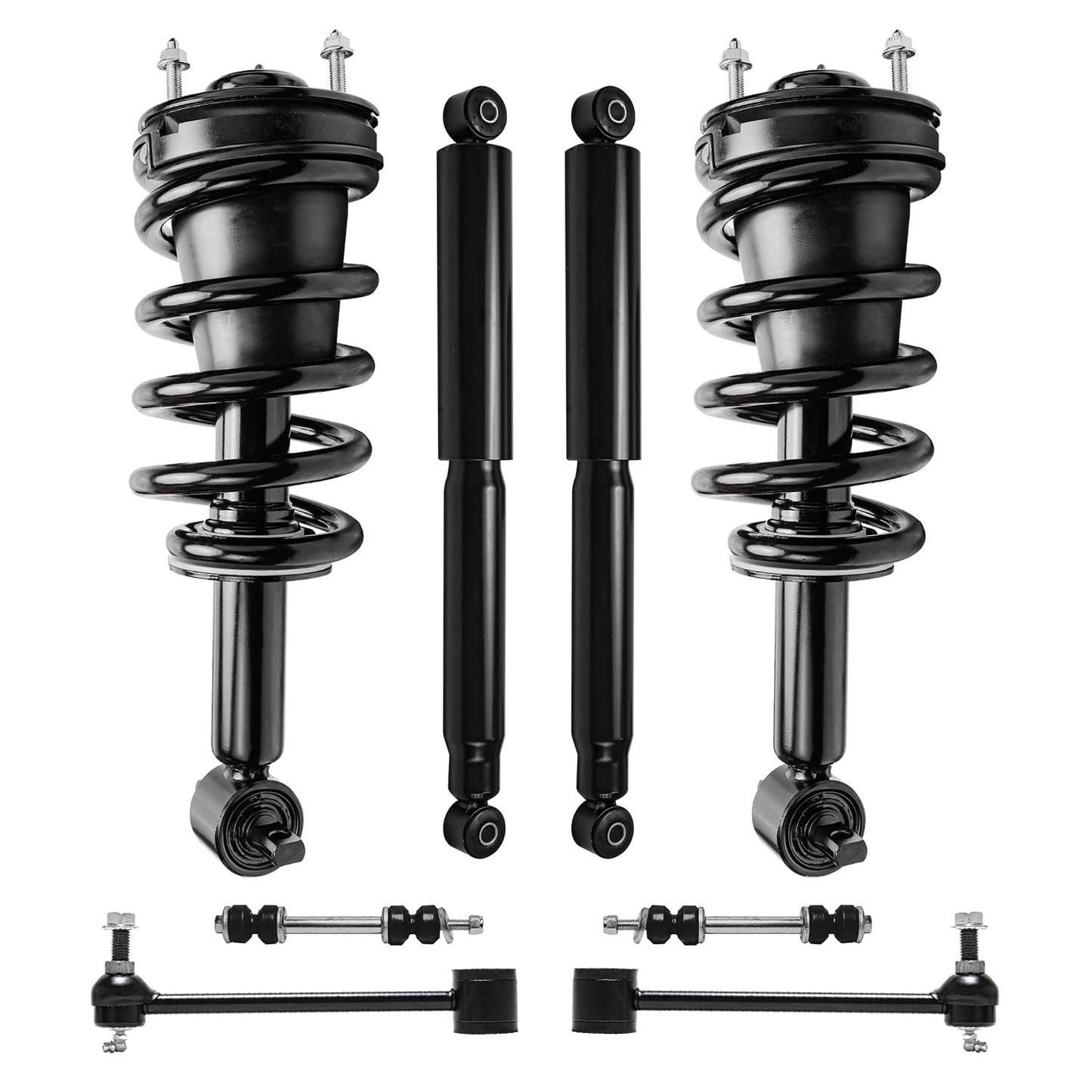 Detroit Axle - 8pc Struts Shocks Kit for Chevy GMC Suburban Yukon XL 1500 Avalanche Tahoe Escalade ESV EXT 2 Front Struts 2 Rear