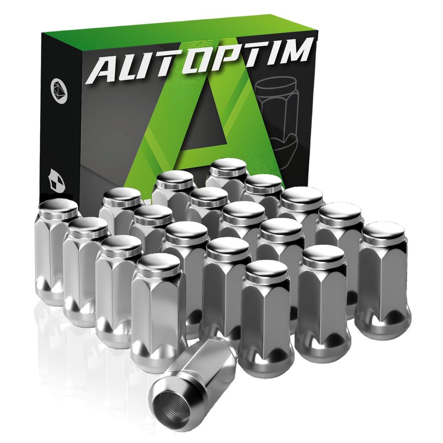 AUTOPTIM M14x1.5 Lug Nuts Replacement for Chevy Camaro Corvette, Cadillac CT5 CT6 CTS, Dodge Challenger Durango Aftermarket Whee