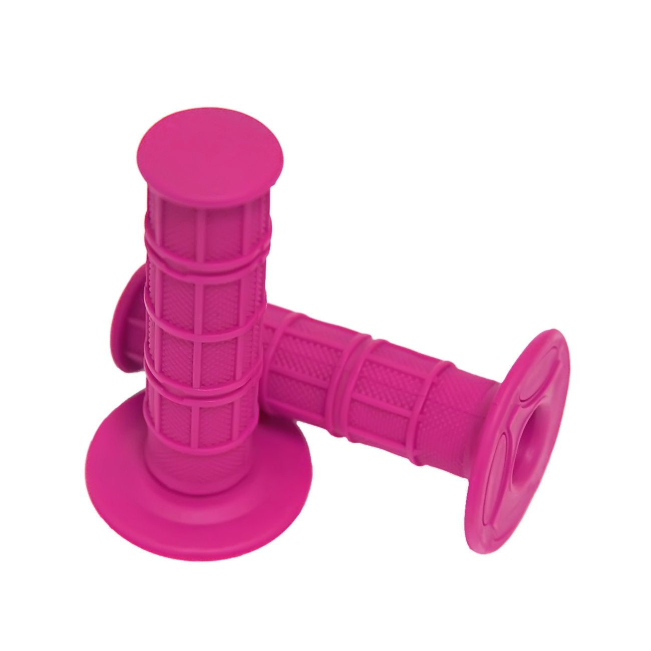 7/8 Practical Motorcycle Hand Grips Dirt Bike Motocross Gel Handlebar 2Pc- Pink