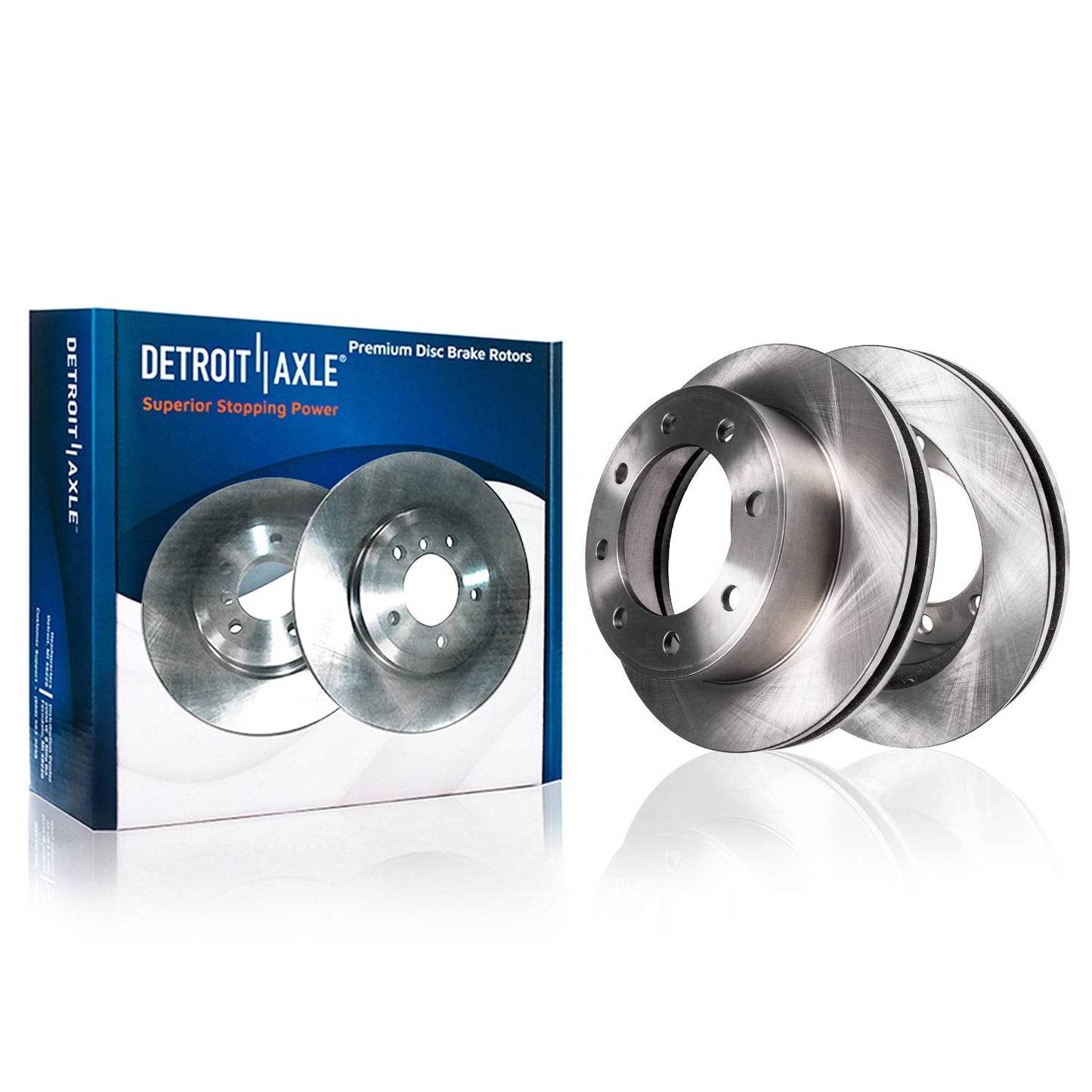 Detroit Axle - Rear Brake Rotors for Chevy GMC Silverado Sierra 2500 3500 HD Express Savana Avalanche Suburban Yukon XL 2500 Dis