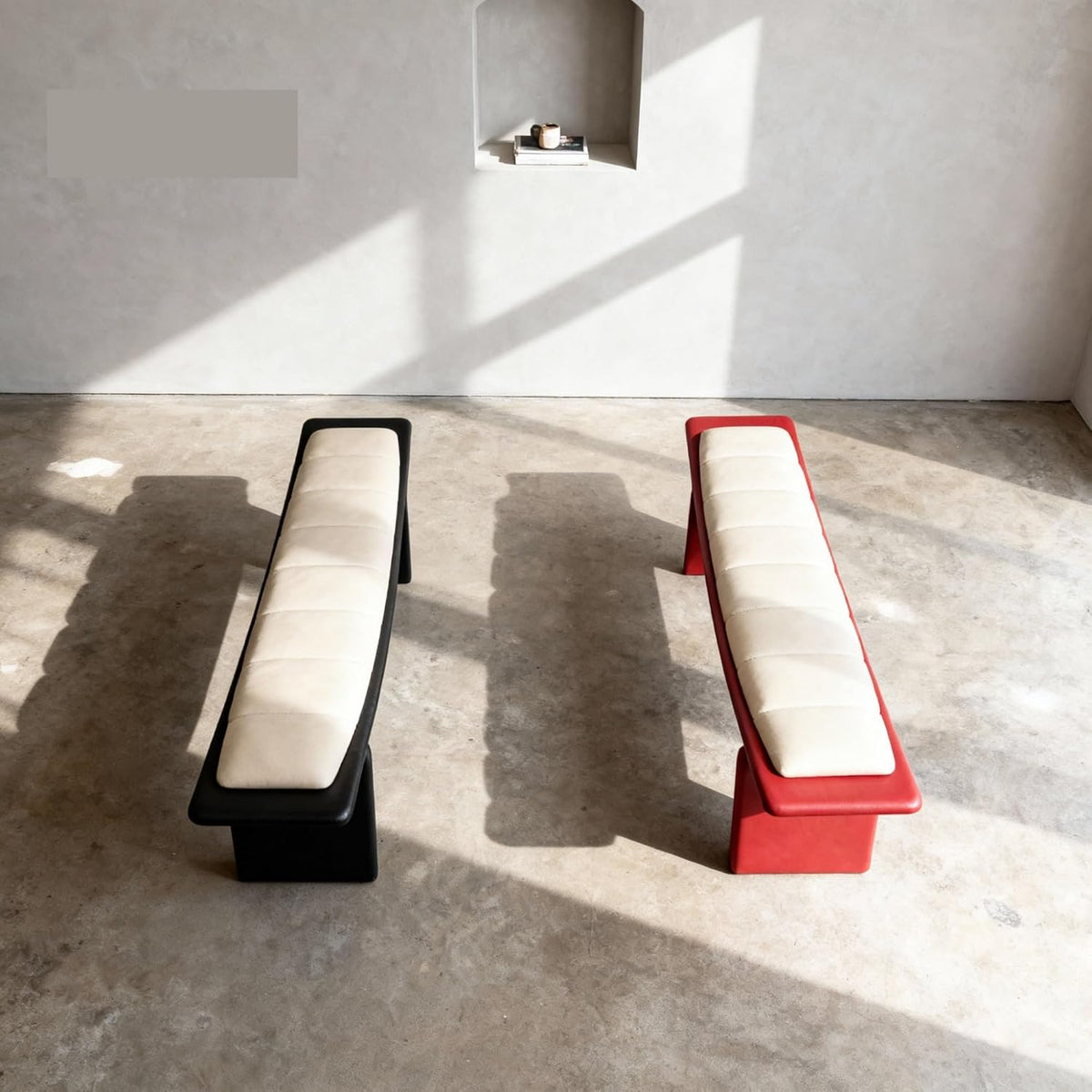 Modern Living Room Shoe Changing Stool Bedroom Leather Bed end Entryway(XXL)