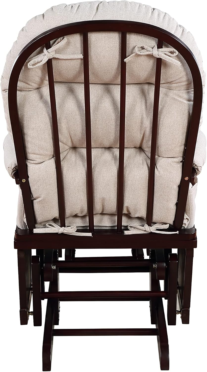 Madison Glider & Ottoman Espresso/Latte