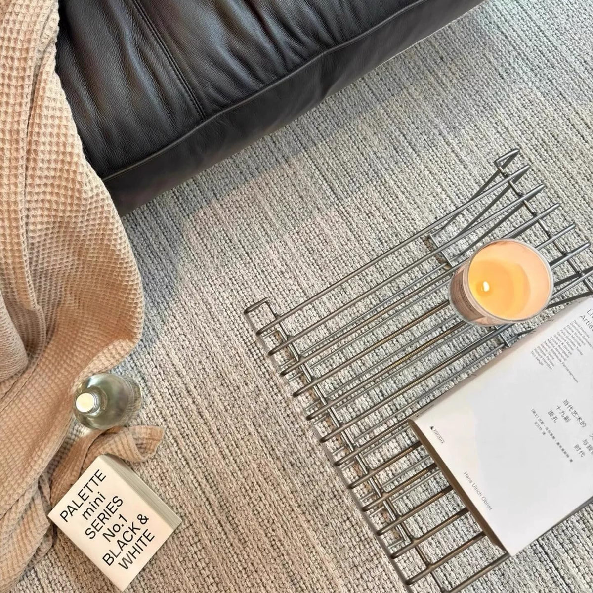 304 Stainless Steel Side Table,Square Geometry Retro Side Table Linear Metal End Table,Wire Cube Storage Rack, Book Stackable, Stainless Steel Coffee Table,Multi-Purpose Accent Table
