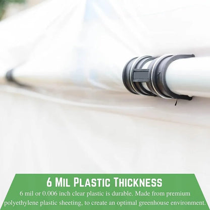 Farm Plastic Supply 4 Year Clear 6 mil Greenhouse Plastic Sheeting - Clear Greenhouse Plastic Sheeting, Polyethylene Film (36' x30')