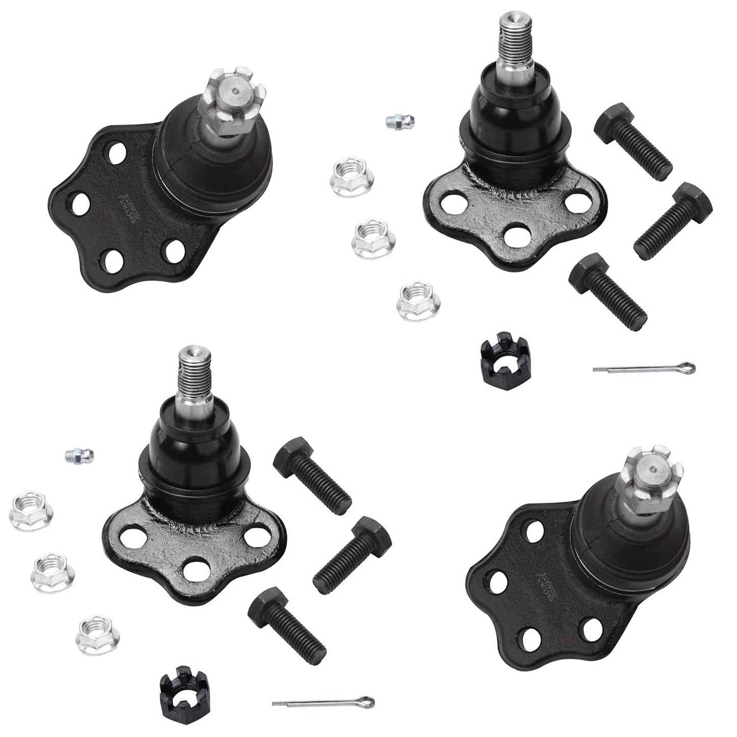 Detroit Axle - 2WD Front Ball Joints for 2000-2003 Dodge Durango 2000-2004 Dakota, 4 Upper and Lower Ball Joints 2001 2002 Repla