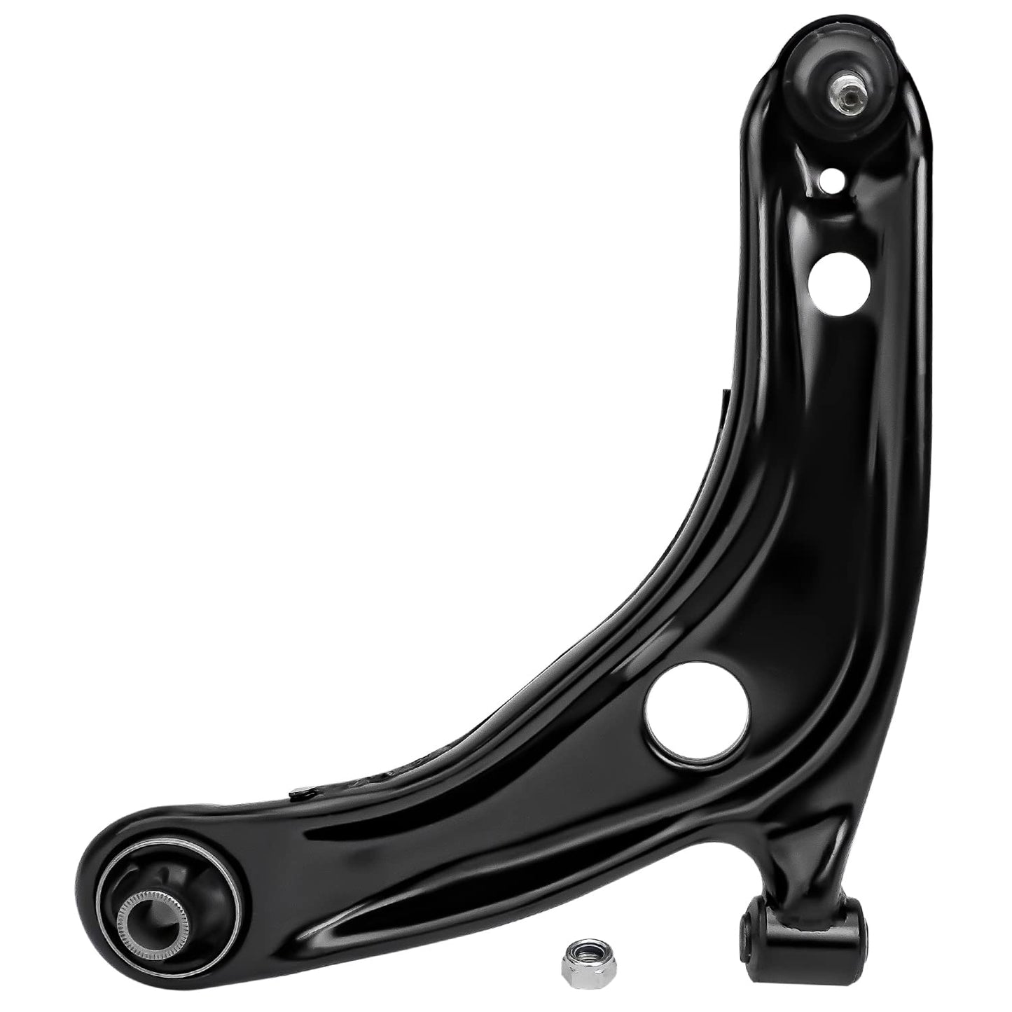Detroit Axle - Front Left Lower Control Arm for Toyota 2006-2018 Yaris 2008-2014 Scion xD 2012-2019 Prius C Lower Control Arm w/