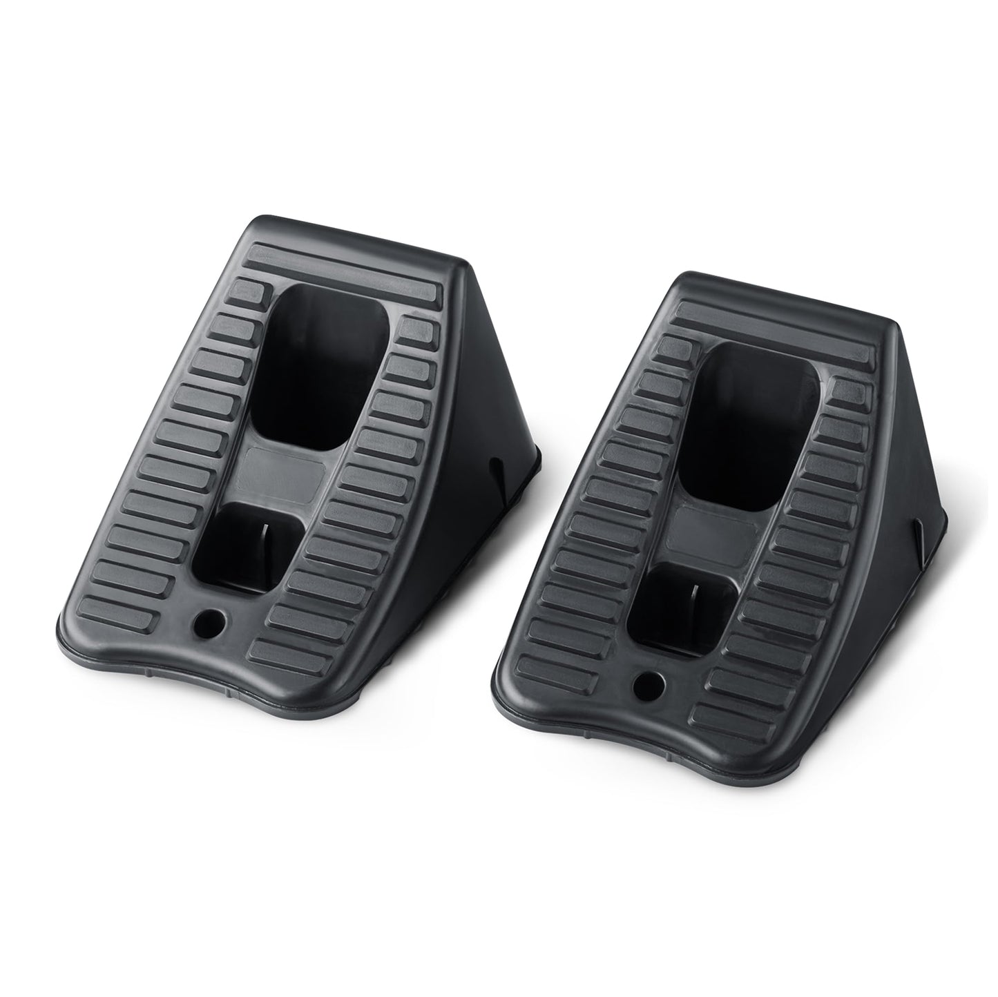 Amazon Basics Automotive Wheel Chocks, 2-Pack, Black