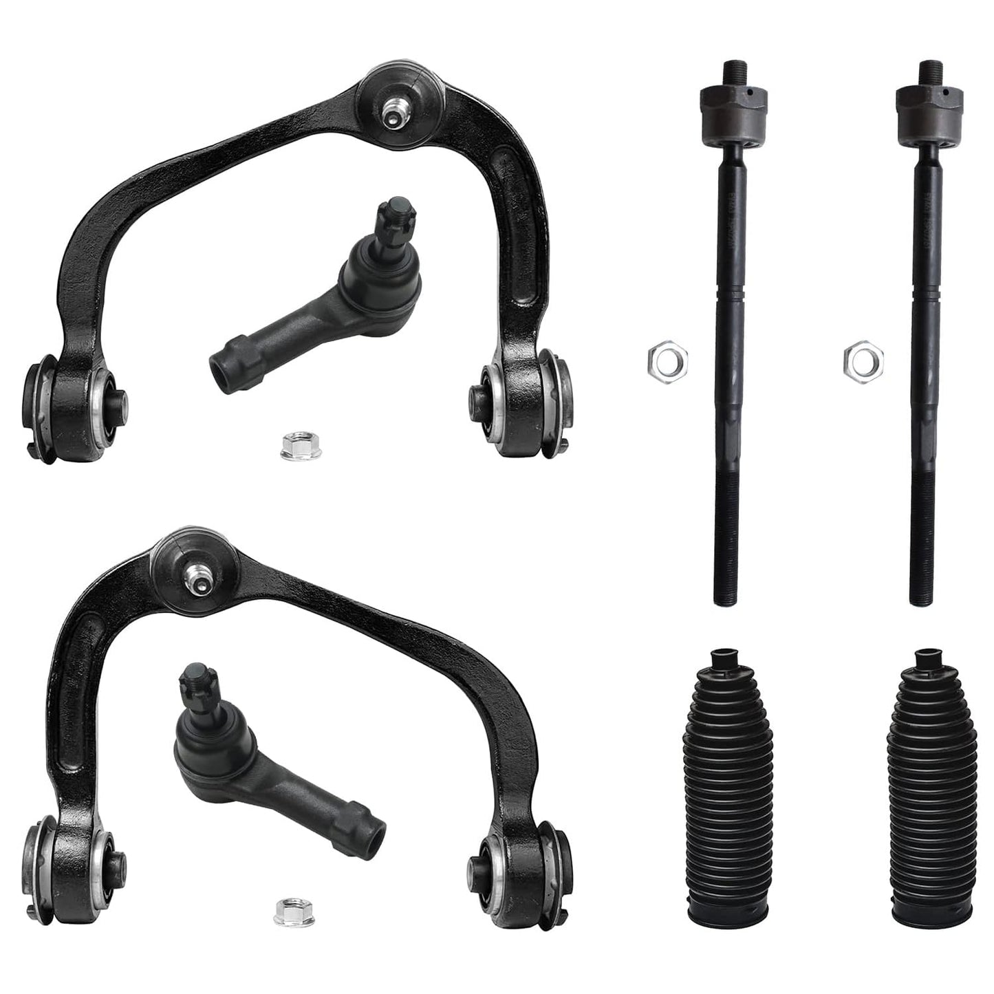 Detroit Axle - 4WD Front End Suspension Kit for 2004-2008 Ford F-150 Lincoln Mark LT 2 Upper Control Arms w/Ball Joints 4 Inner