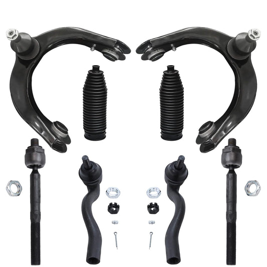 Detroit Axle - 8pc Front End Control Arms Kit for 11-15 Dodge Durango Jeep Grand Cherokee, 2 Upper Control Arms w/Ball Joints 4