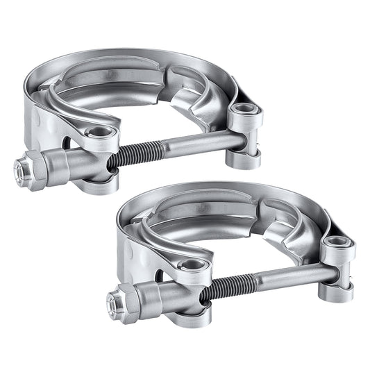 EVIL ENERGY V Band Clamp for Flange Kit Stainless Steel (2, 1.5)