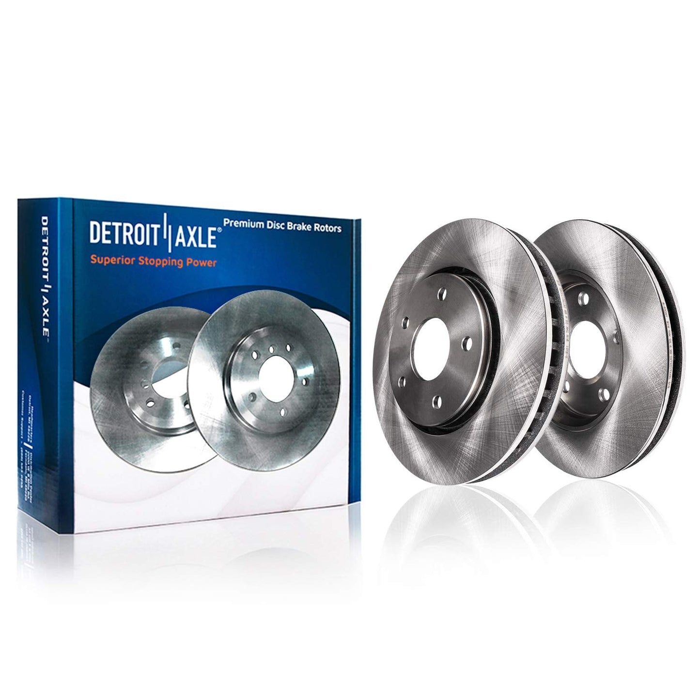 Detroit Axle - 11.02 (280mm) FRONT Disc Brake Rotors Replacement for VW Jetta Golf Beetle - 2pc Set