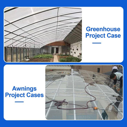 Greenhouse Panels Daylighting Roof Panels Transparent Greenhouse Panel Easy to Bend and Cut for Outdoor Gardens Greenhouses.(Transparent,4x26.2ft)