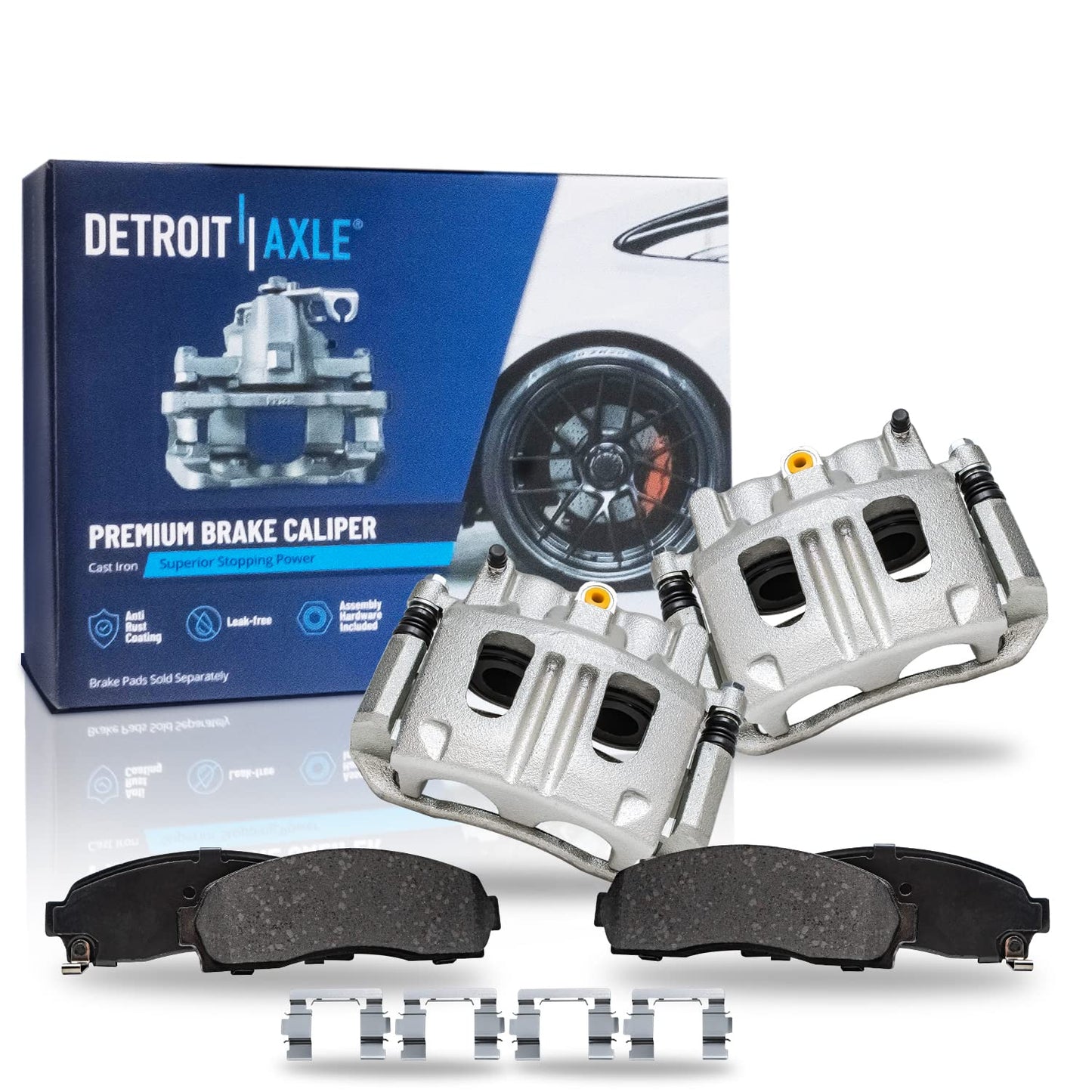 Detroit Axle - Front Brake Kit for Ford Explorer Sport Trac Ranger B2300 B3000 B4000 Mercury Mountaineer Disc Brake Calipers Cer