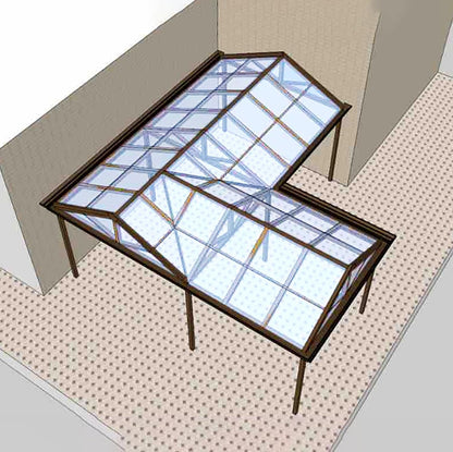 Greenhouse Panels Daylighting Roof Panels Transparent Greenhouse Panel Easy to Bend and Cut for Outdoor Gardens Greenhouses.(Transparent,5.1x3.3ft)