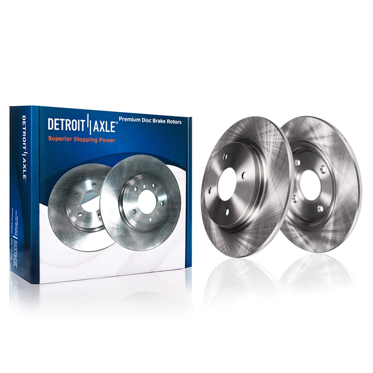 Detroit Axle - Rear Brake Rotor for Saturn SC SC1 SC2 SL SL1 SL2 SW1 SW2, Disc Brake Rotors Replacement : 9.65 inch Rear Rotor