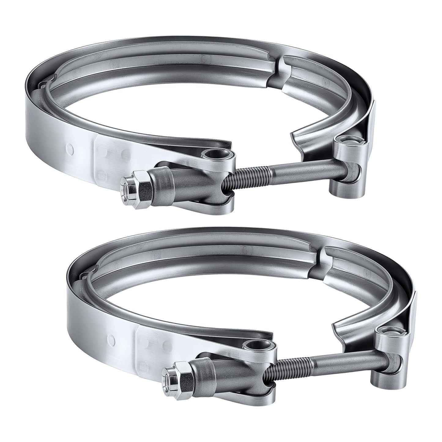 EVIL ENERGY V Band Clamp for Flange Kit Stainless Steel (2, 4.5)