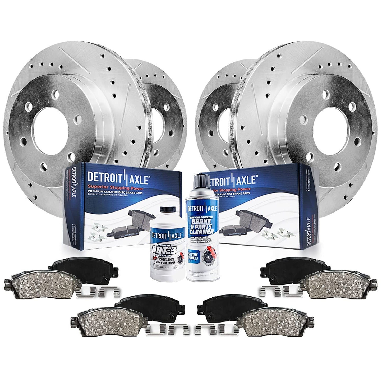 Detroit Axle - Brake Kit for Chevy GMC Avalanche Suburban Silverado Sierra Yukon XL 1500 Tahoe Replacement 12 inch Front & 12.99