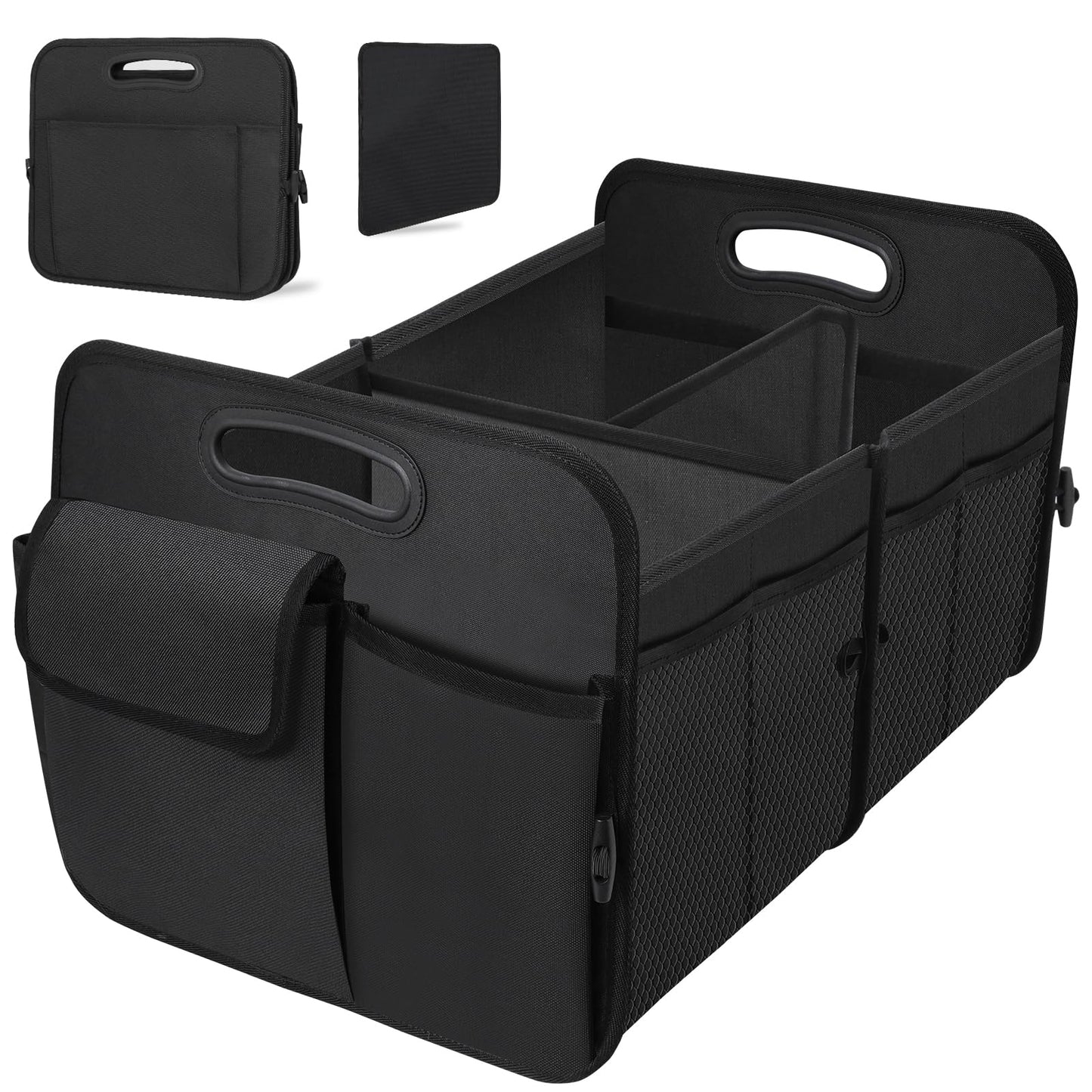 HABOPET Trunk Organizer, Collapsible Waterproof Multi-Functional car Trunk Grocery Organizer Storage for SUVs & Sedans, Car Acce