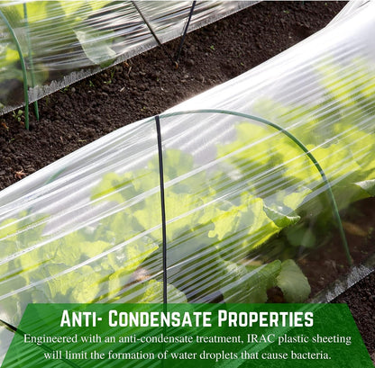 Farm Plastic Supply - Clear Coolmax Greenhouse Plastic Sheeting - 6 Mil - 4 Year UV Resistant Infrared Anti-Condensate Green House Covering Thermal Greenhouse Plastic 6 mil (40' x 60')