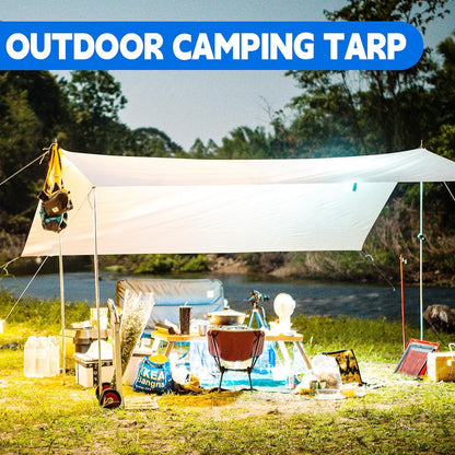 Tarp 40x50 ft Heavy Duty 12mil 100% Waterproof High Durability Multipurpose,Uv Resistant,White Tarp Suitable for Swimming Pools, Boats, Camping, Courtyards, Etc -by MVPNET